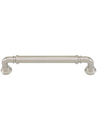 Reeded Drawer Pull - 5 inch Center-to-Center in Polished Nickel.